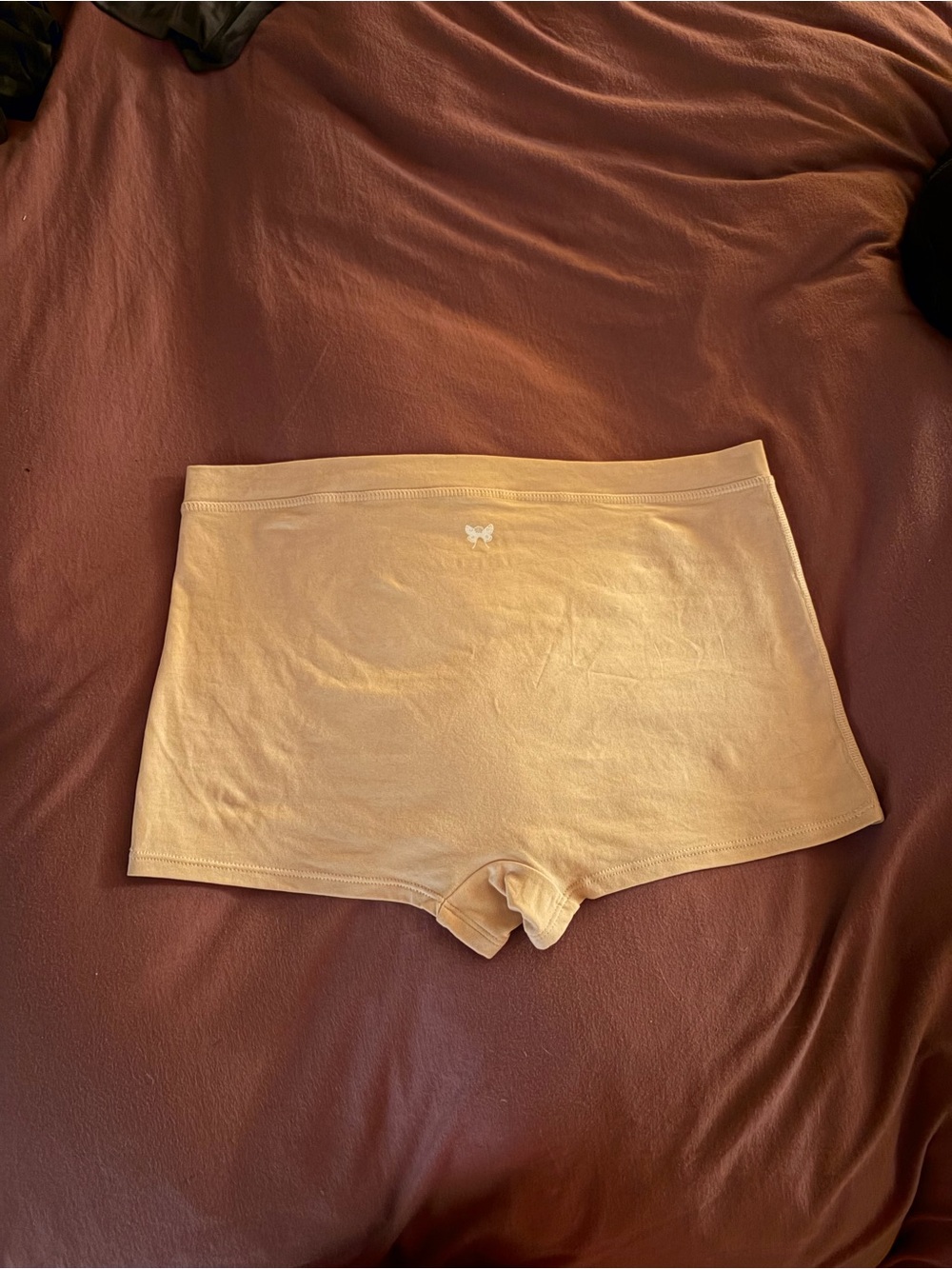 Purusha People Boyshort Panty with Butterfly Logo - Peach